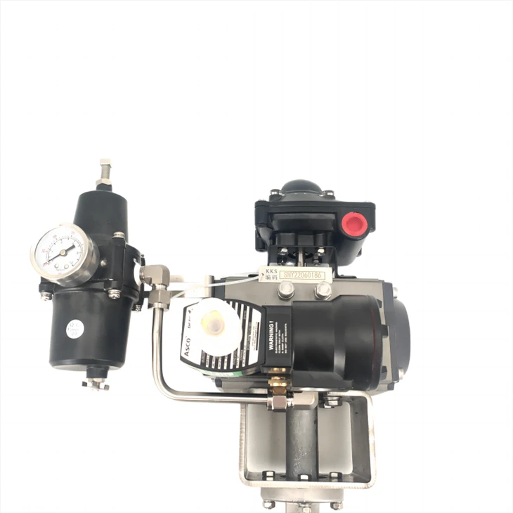 Pneumatic Stainless Steel Flange Butterfly Valve