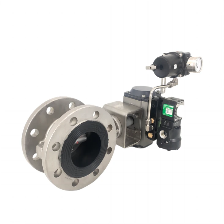 Pneumatic Stainless Steel Flange Butterfly Valve