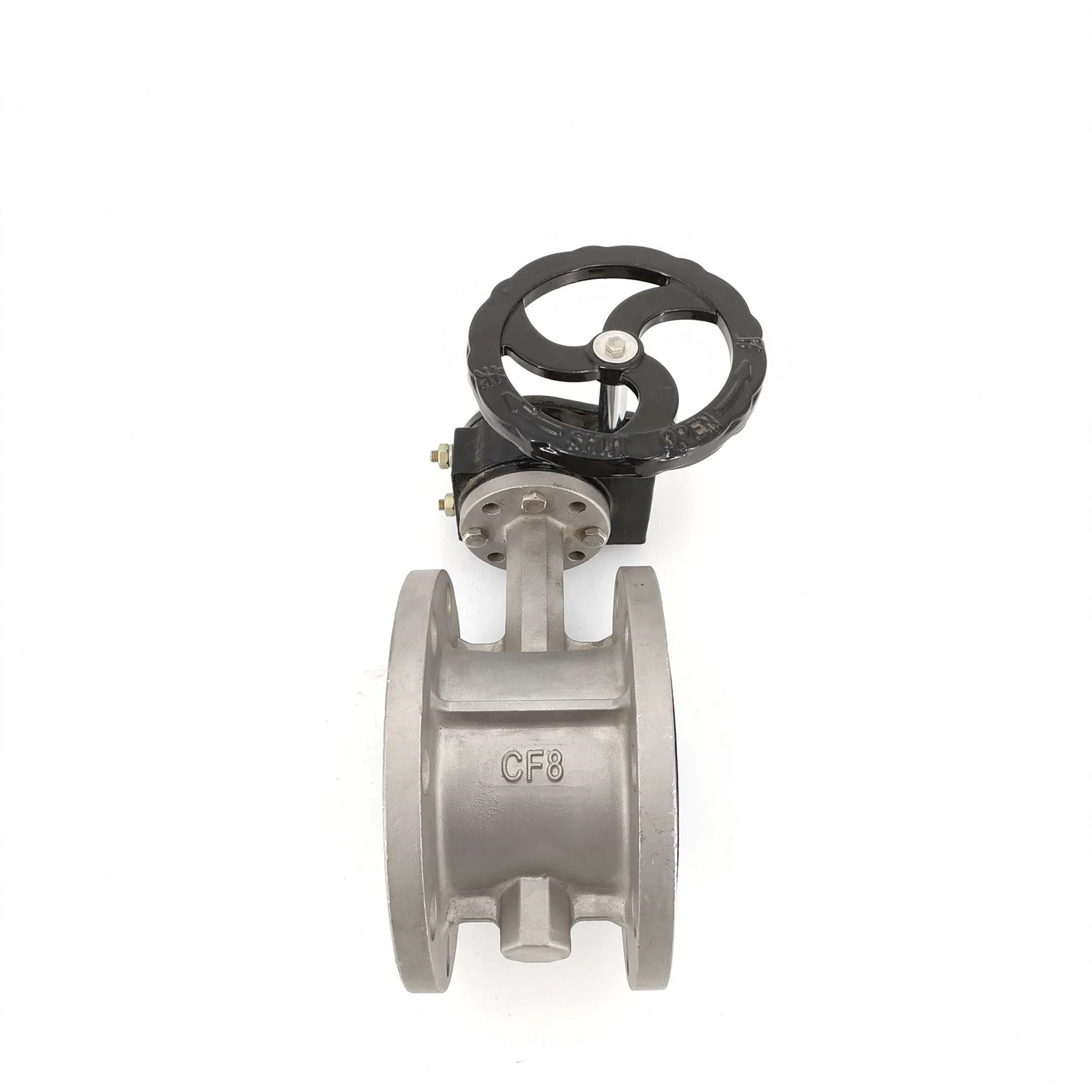 stainless steel flange butterfly valve show